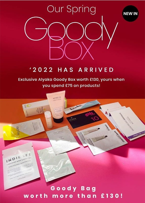 Alyaka Spring Goody Bag May 2022