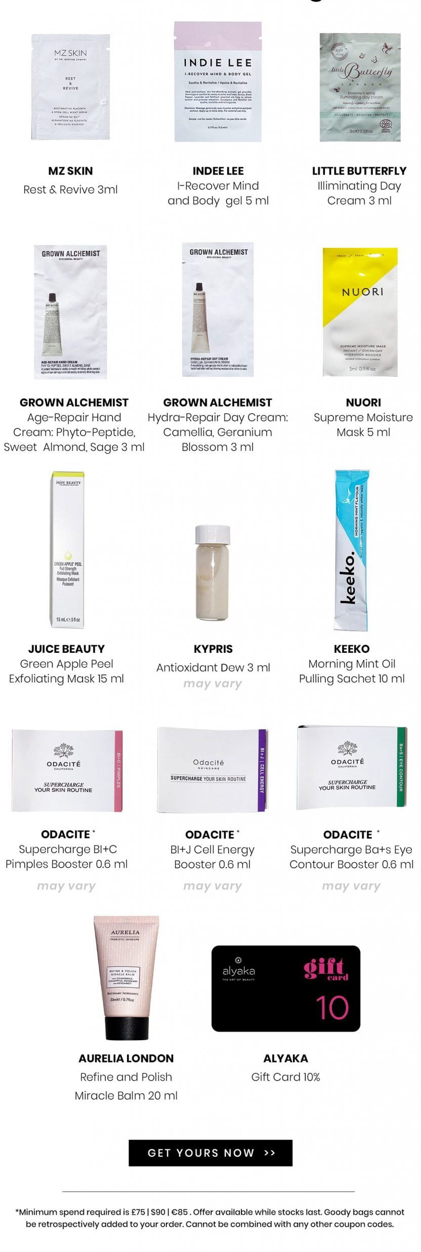 Alyaka Spring Goody Bag May 2022