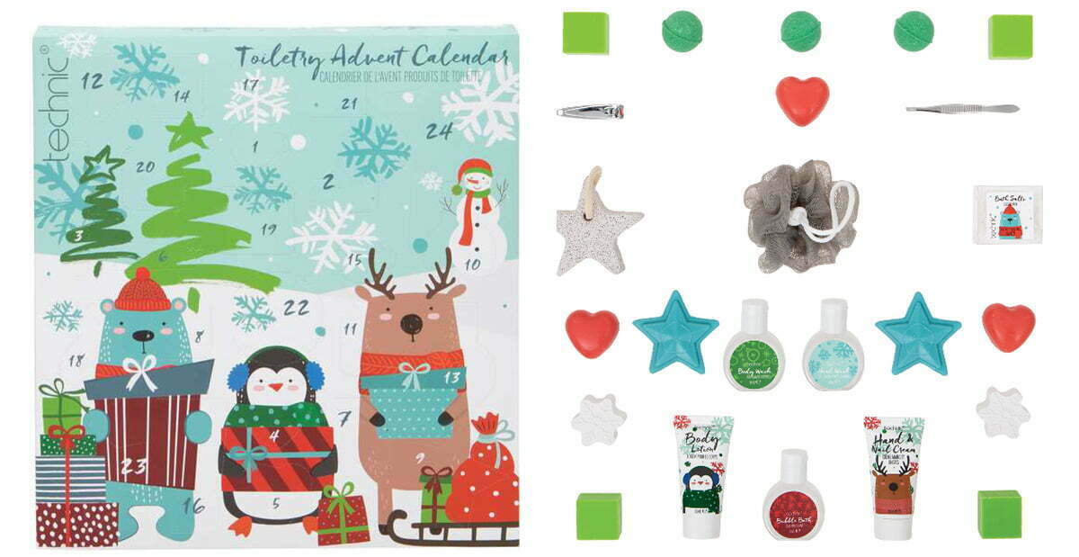 Technic Christmas Novelty Toiletry Advent Calendar 2022