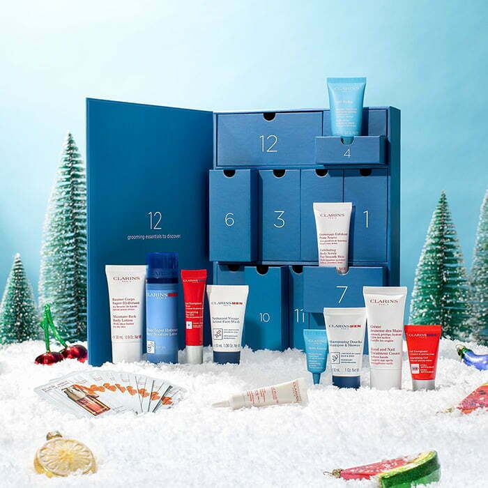 The Clarins 12-day advent calendar for men 2022 The Clarins 12-day advent calendar for men 2022