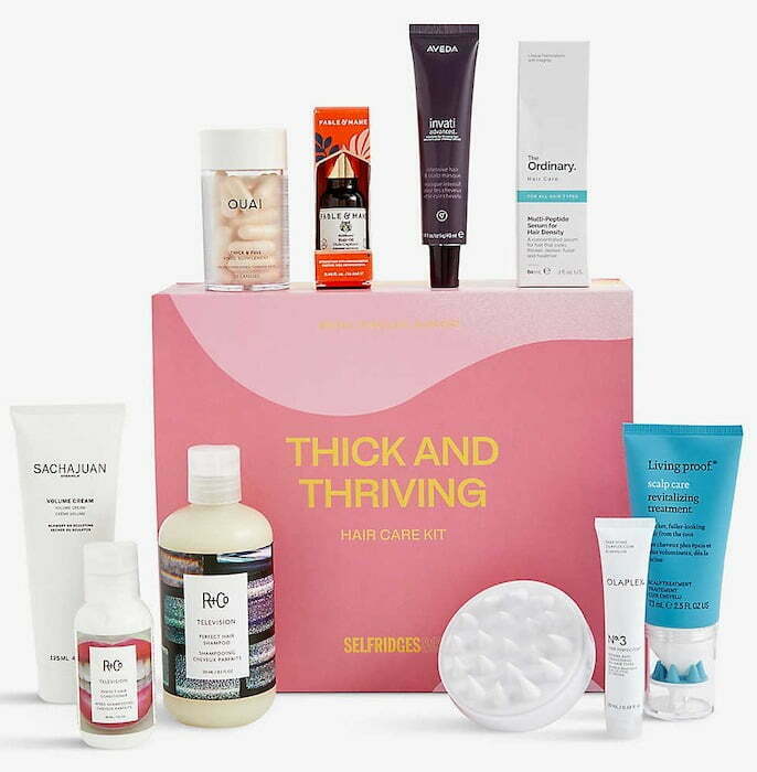 Selfridges Thick And Thriving hair care kit 2022