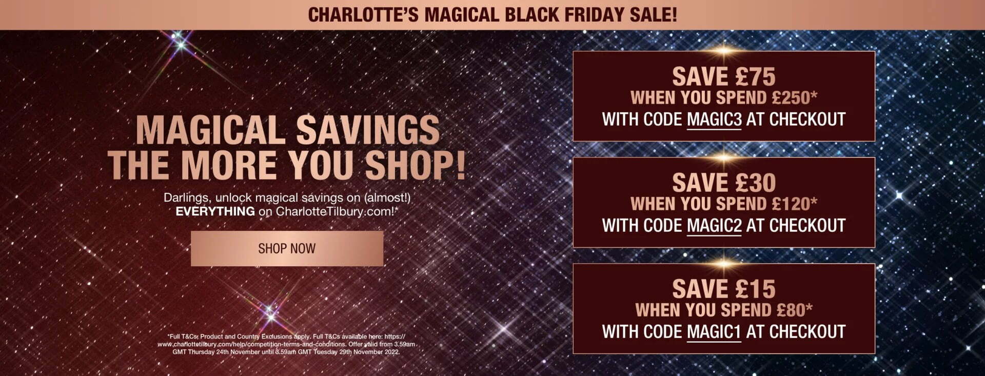 Black Friday at Charlotte Tilbury
