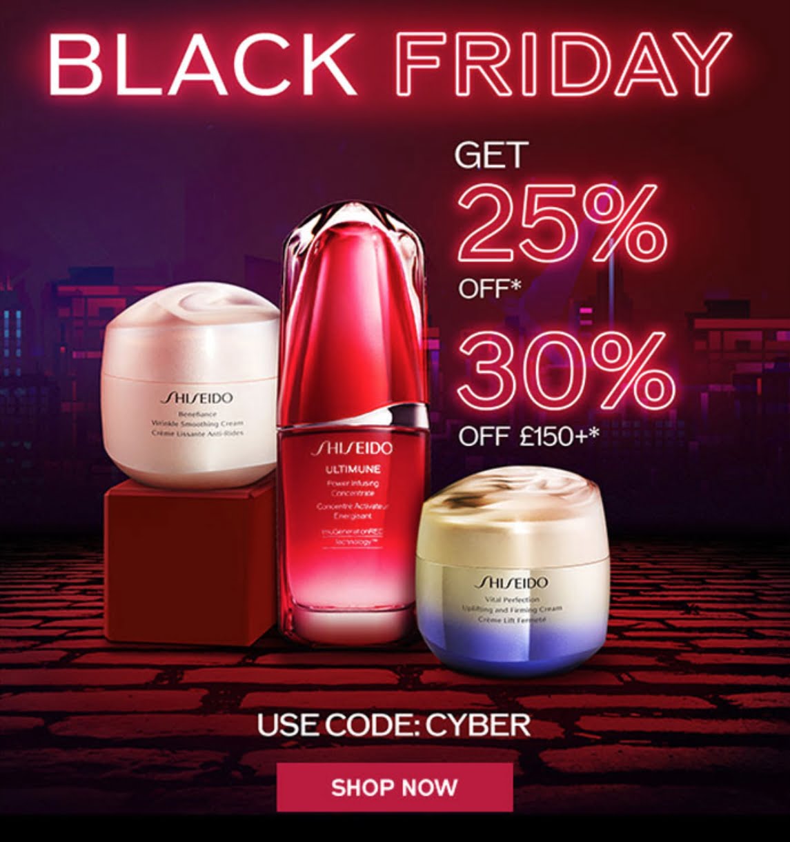 Black Friday at Shiseido