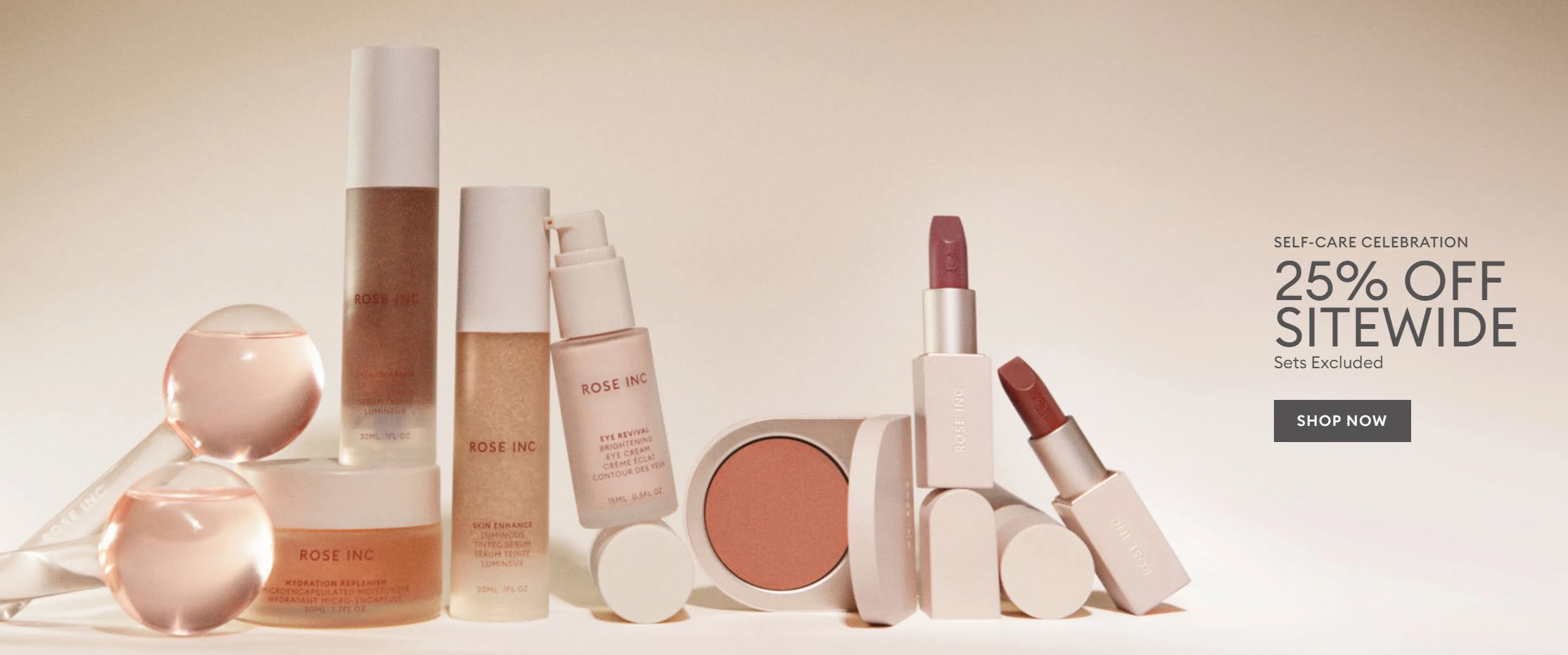 25% off sitewide sale (excluding sets) at Rose Inc