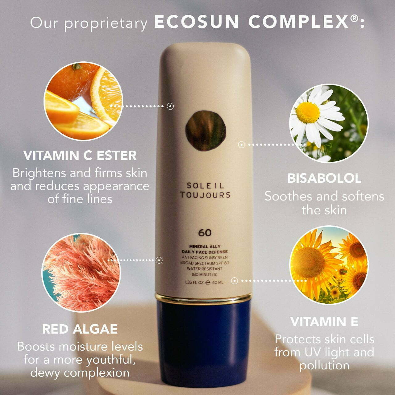 Soleil Toujours Mineral Ally Daily Face Defense SPF 60