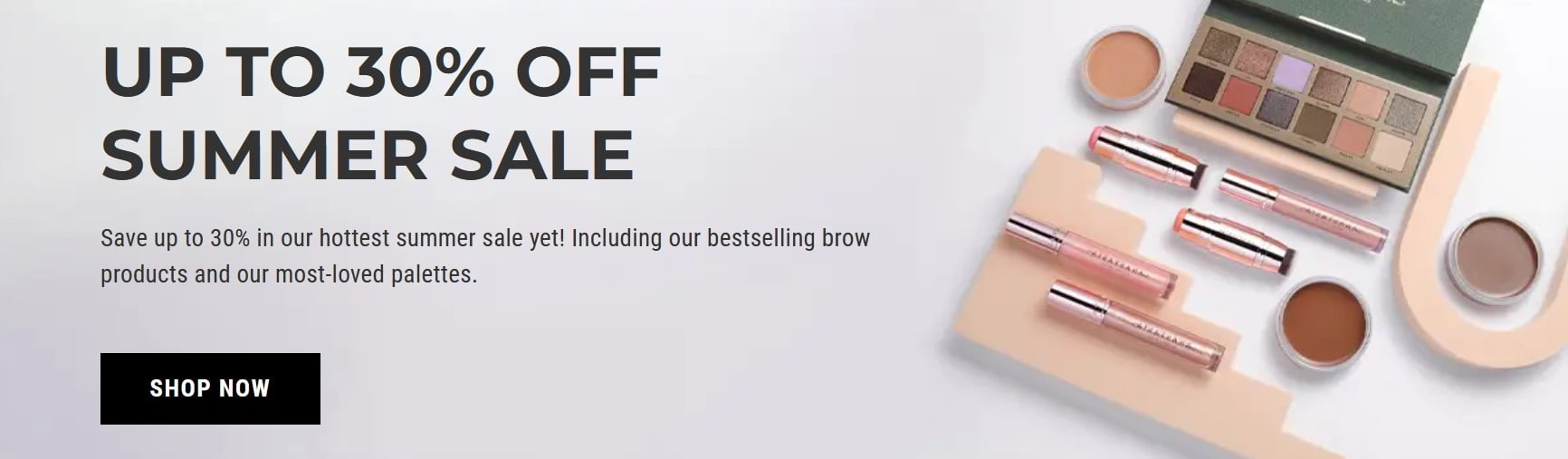 Up to 30% off summer sale at Anastasia Beverly Hills + free next day felivery when you spend £50