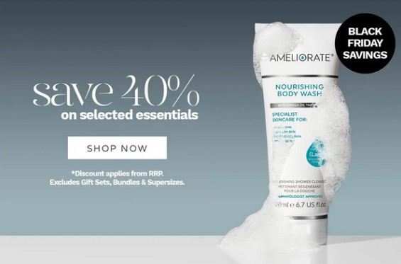 Up to 40% off everything at Ameliorate Up to 40% off everything at Ameliorate