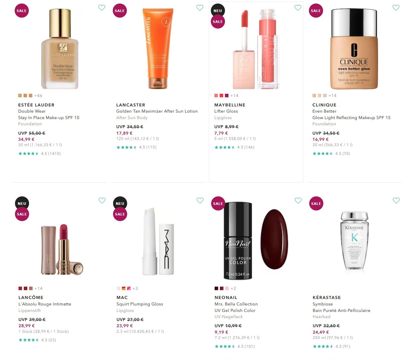 Summer beauty sale at Douglas