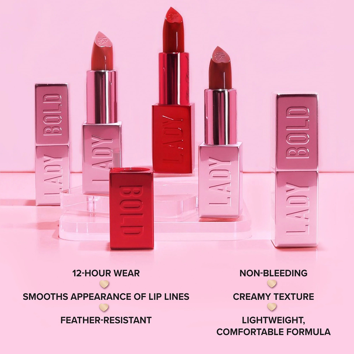 Too Faced Lady Bold Pigment Cream Lipstick