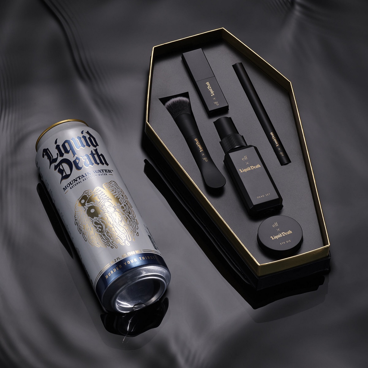 e.l.f. x Liquid Death Corpse Paint Vault