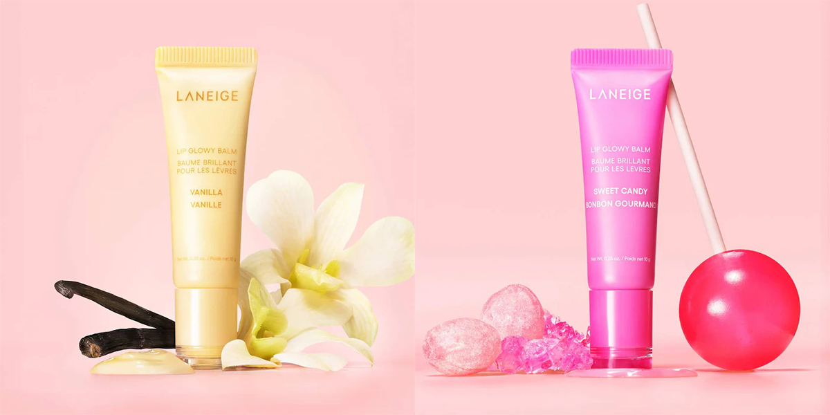Laneige Lip Glowy Balm in Vanilla and Sweet Candy