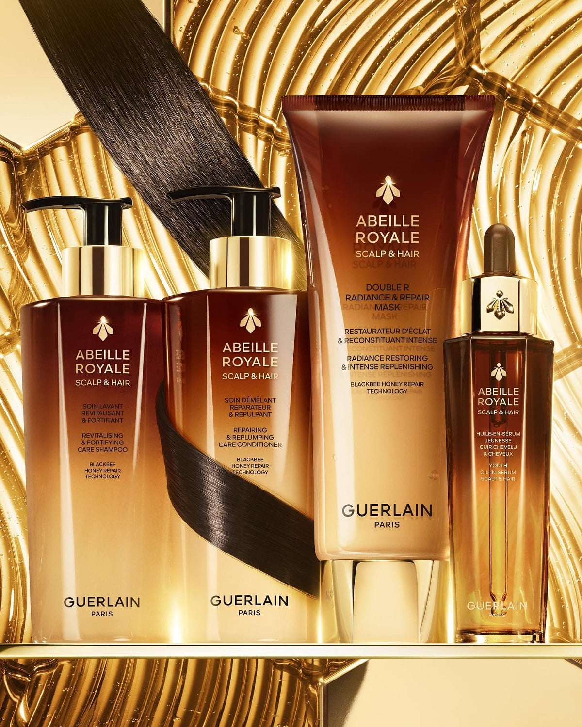 GUERLAIN Abeille Royale Scalp and Hair Collection