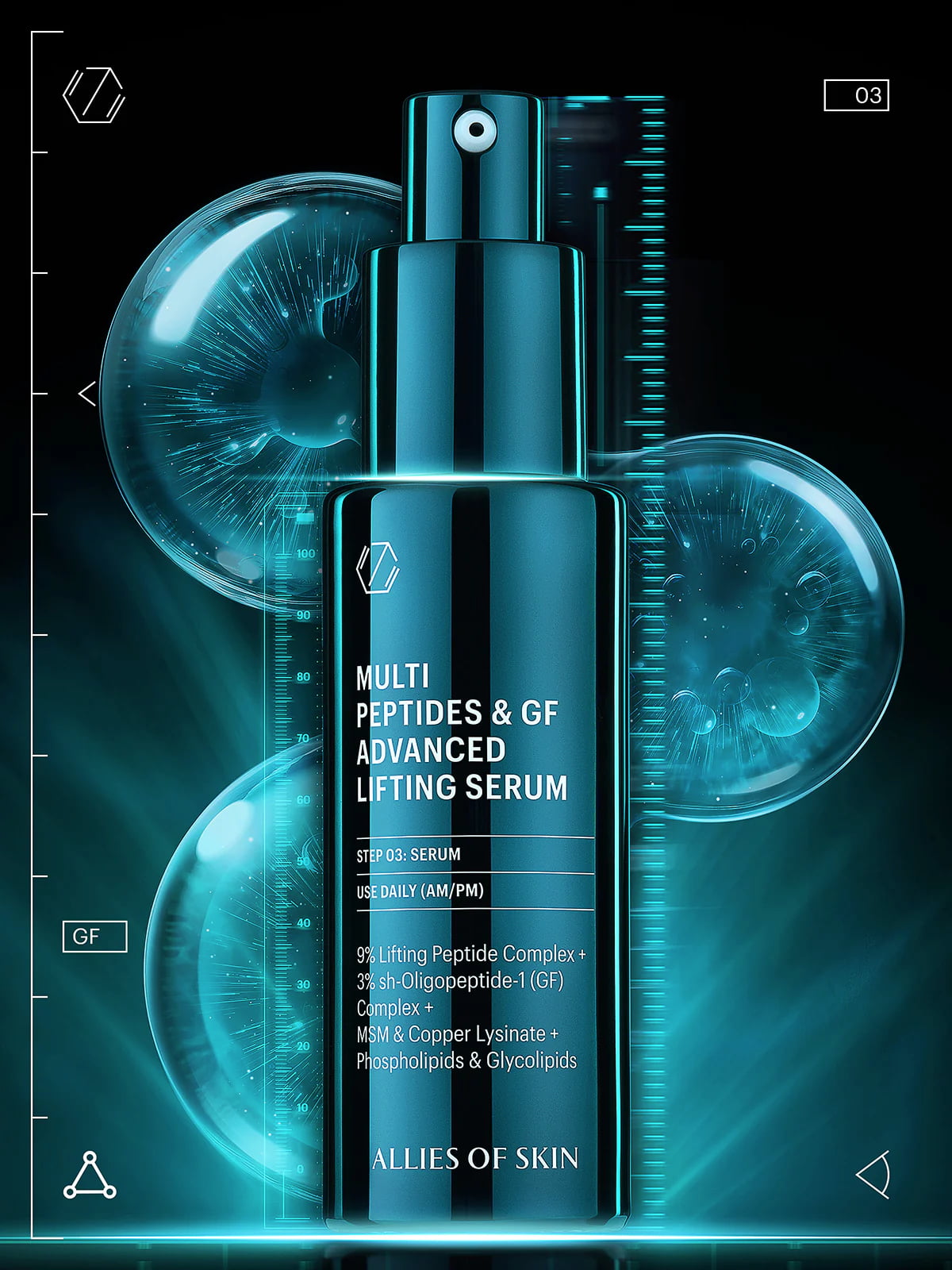 Allies of Skin Multi Peptides and GF Advanced Lifting Serum