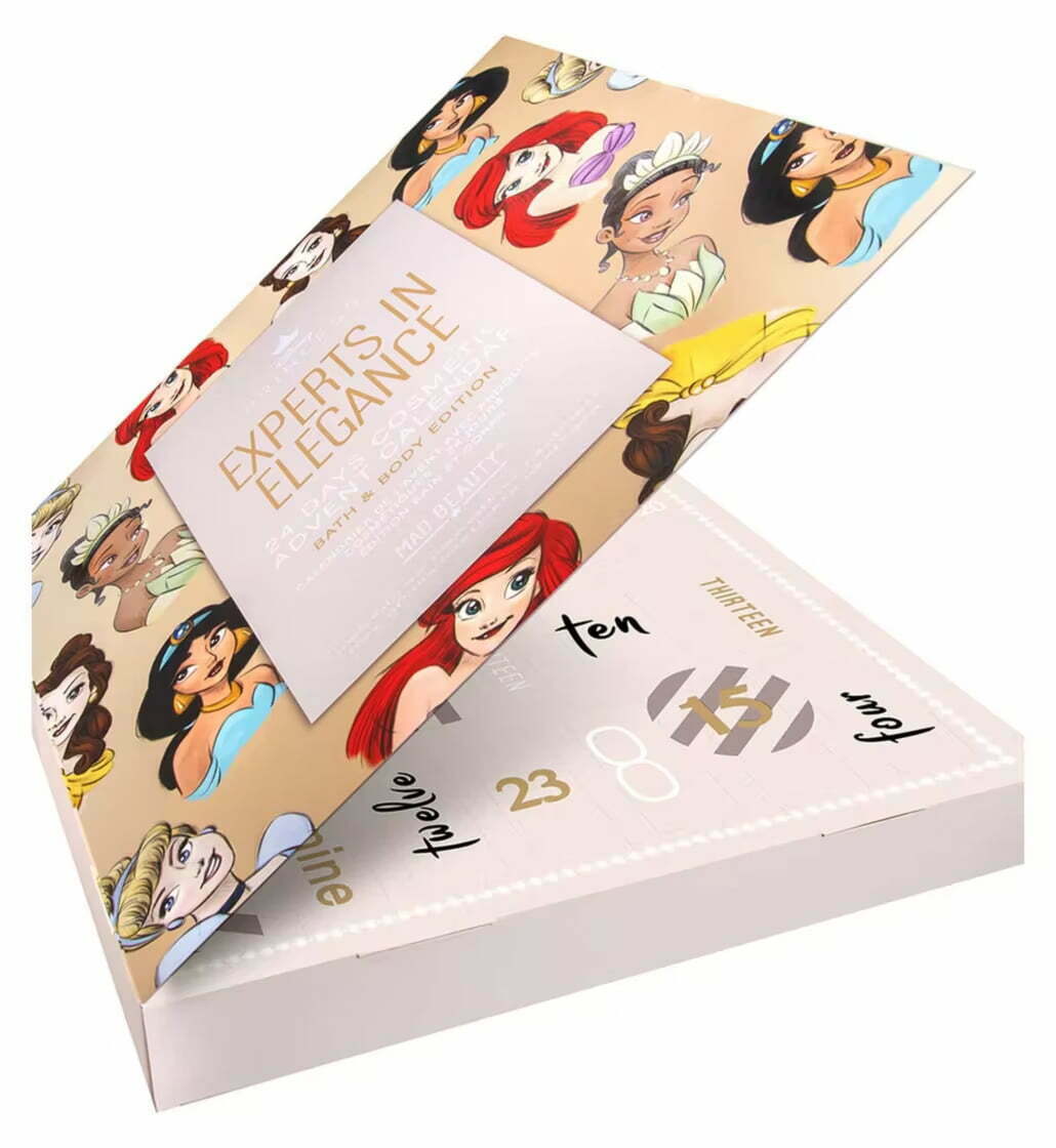 Mad Beauty Disney Princess 24 day Advent Calendar 2023 open Mad Beauty Disney Princess 24 day Advent Calendar 2023 open