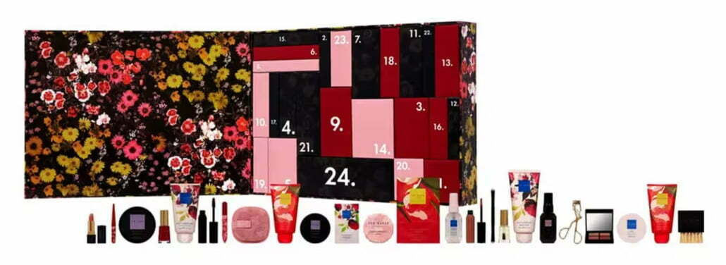 Ted Baker Beauty Advent Calendar 2023 open