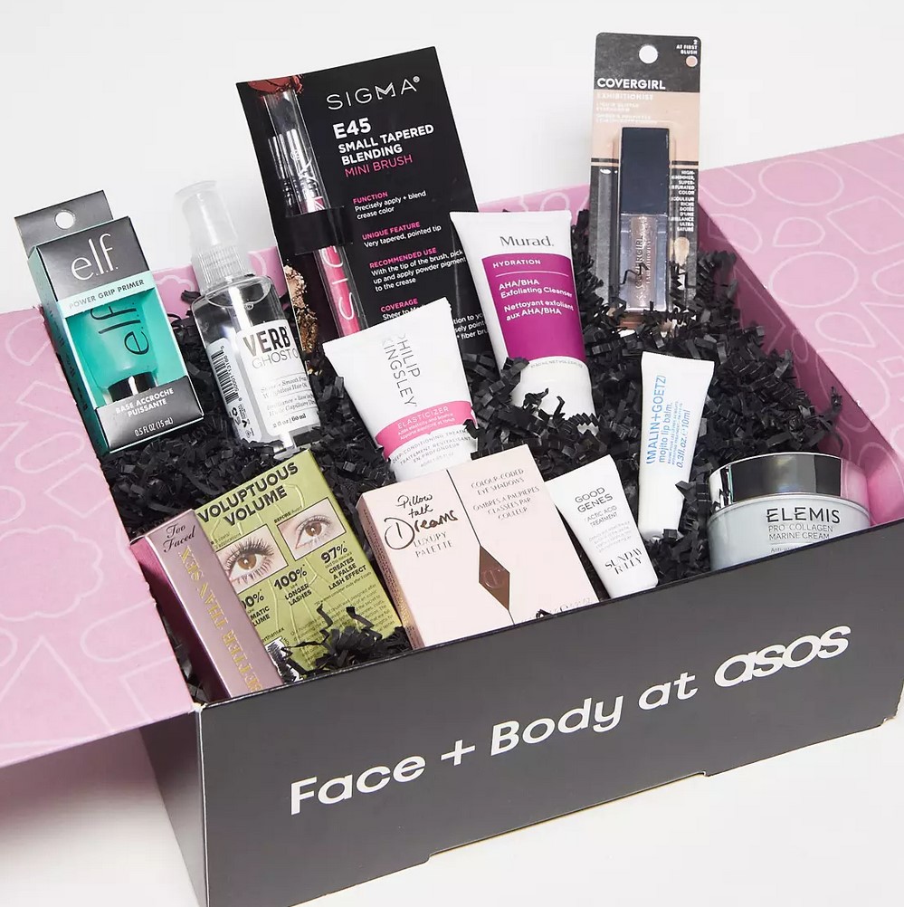 ASOS US Face + Body 12 Day Advent Calendar 2023 contents