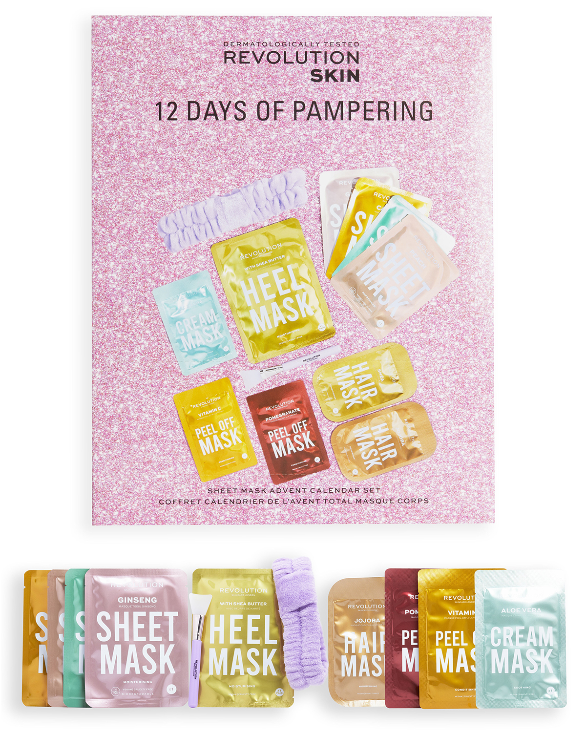 Revolution Skincare 12 Days of Face, Body & Hair Mask Advent Calendar 2023