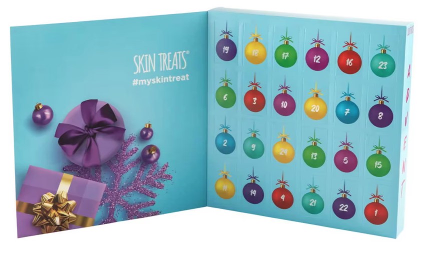 Skin Treats 24 Days of Masking Advent Calendar 2023 contents