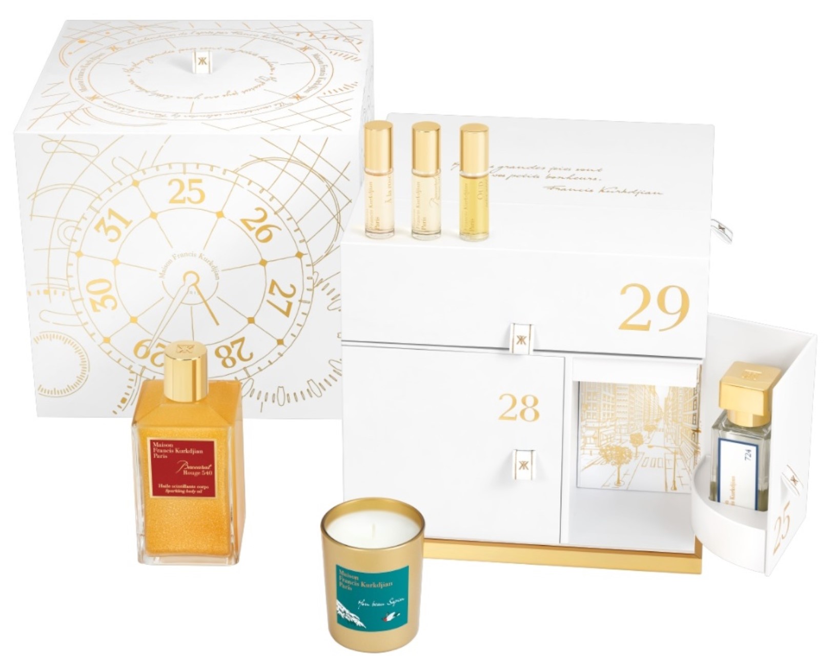 Maison Francis Kurkdjian Advent Calendar 2023 contents Maison Francis Kurkdjian Advent Calendar 2023 contents