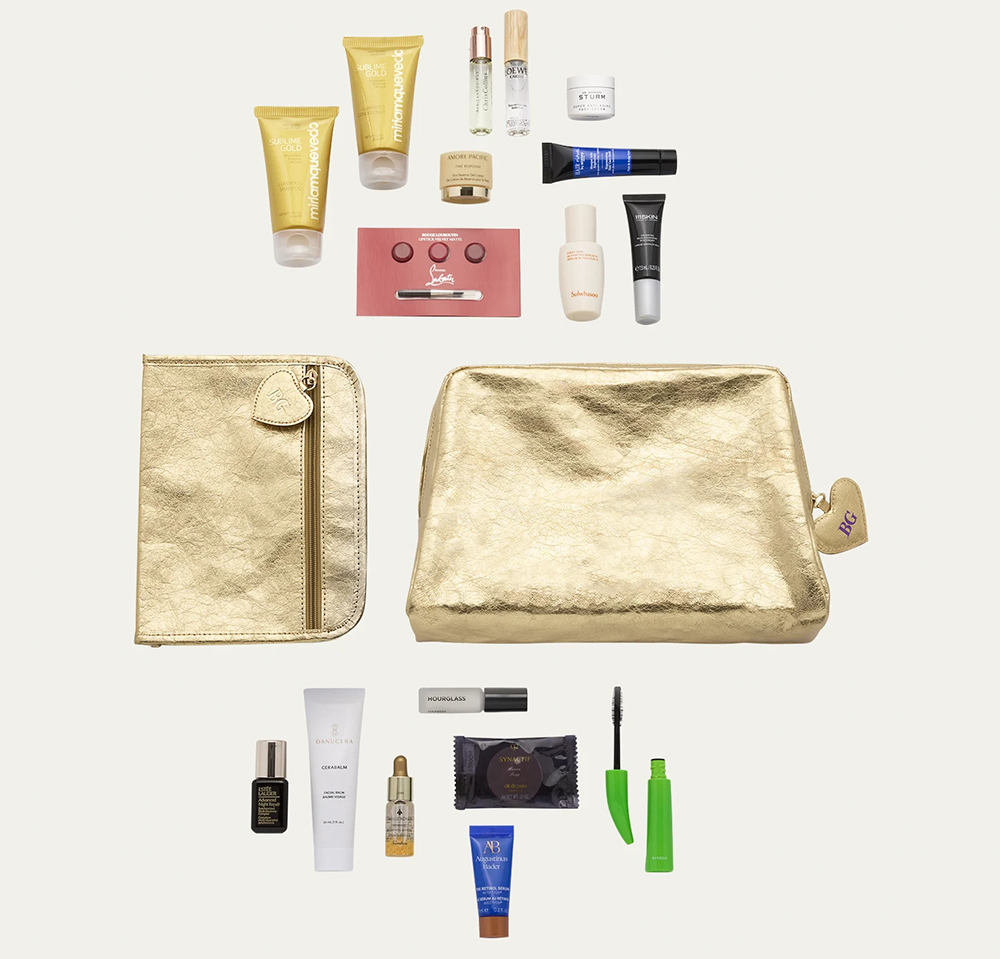 Bergdorf Goodman Golden Goodies Beauty Bag 2023