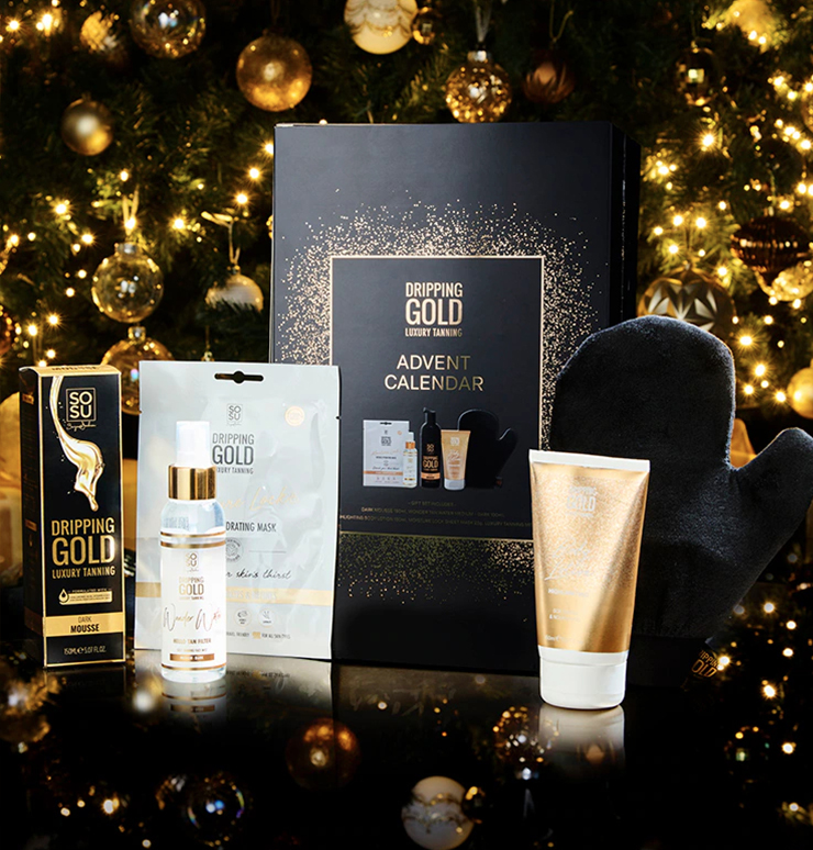 SOSU Cosmetics Dripping Gold X Days Tanning Advent Calendar 2023