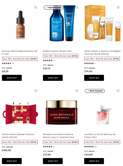 Up to 70% off selected at Lookfantastic Up to 70% off selected at Lookfantastic