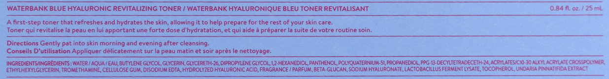 LANEIGE Waterbank Blue Hyaluronic Revitalising Toner review