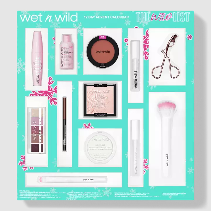 Wet n Wild Advent Calendar 2023 Contents