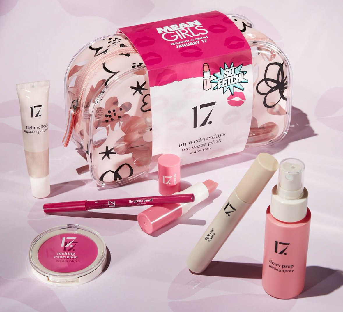 17. x Mean Girls On Wednesdays We Wear Pink Collection Beauty Bag