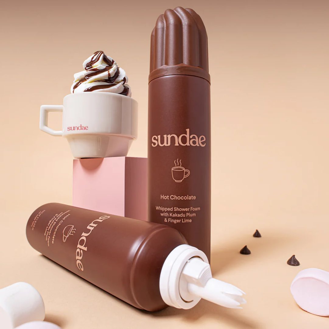 Sundae Body Hot Chocolate Whipped Shower Foam with Kakadu Plum & Finger Lime