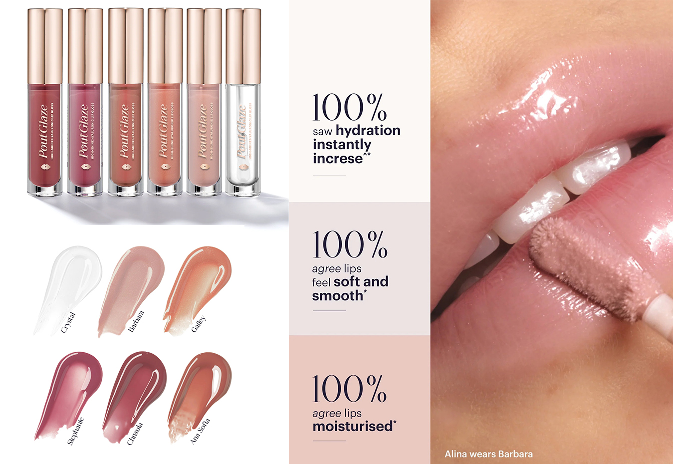 ZOEVA Pout Glaze High-Shine Hyaluronic Lip Gloss