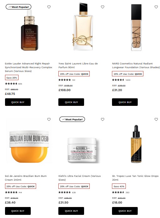 Up to 40% off selected at Lookfantastic Up to 40% off selected at Lookfantastic