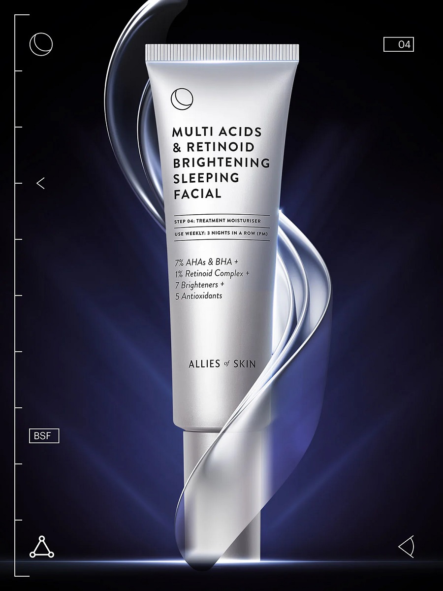 Allies of Skin Multi Acids & Retinoid Brightening Sleeping Facial