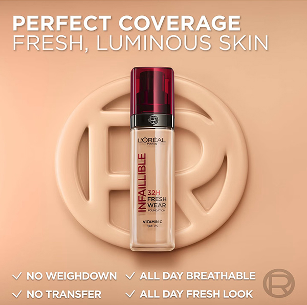 L’Oréal Paris Infallible 32H Fresh Wear Foundation