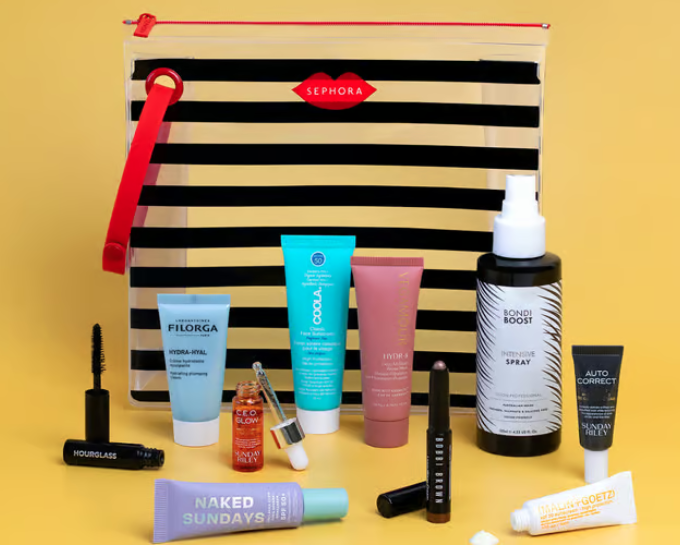 Sephora UK Beach Mode On Beauty Bag 2024