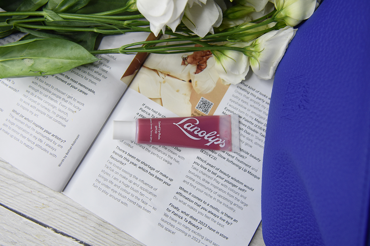 Lanolips Tinted Lanolin Lip Balm SPF30 in Rhubarb