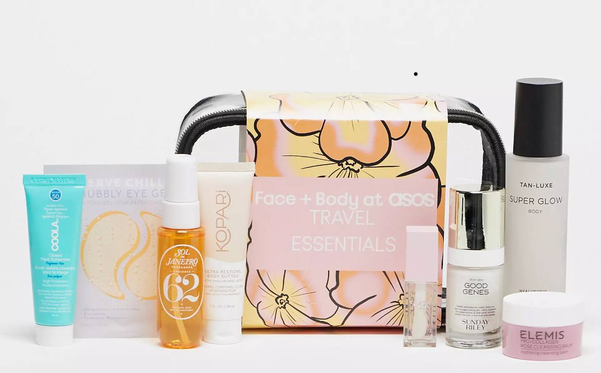ASOS Face + Body Travel Essentials Beauty Bag 2024