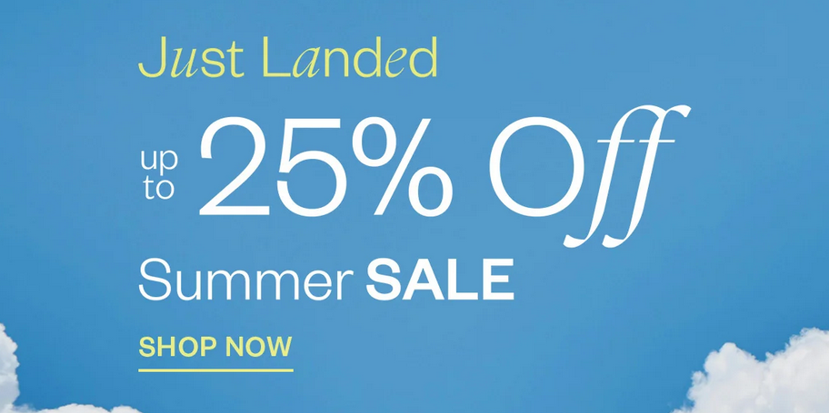 Up to 25% off sale at Naturisimo