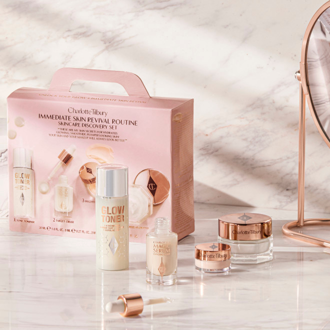 Charlotte Tilbury Immediate Skin Revival Routine Skincare Discovery Set 2024