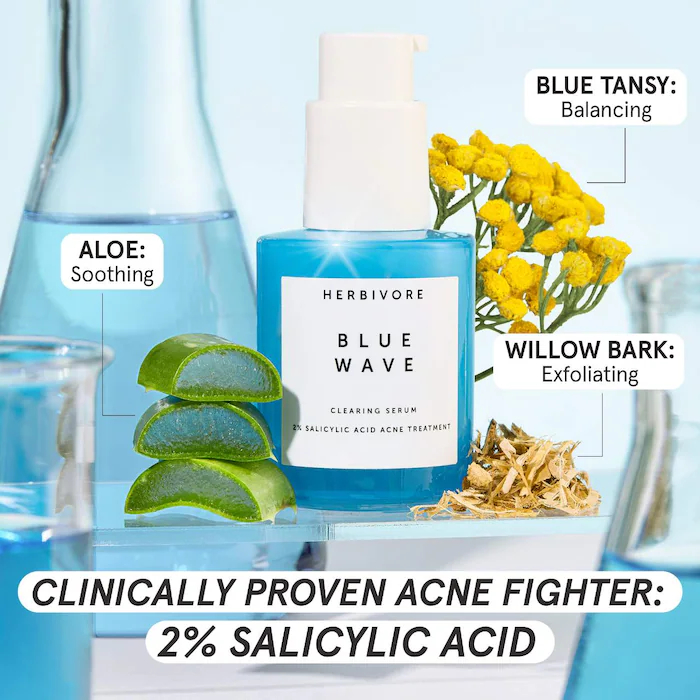 Herbivore Blue Wave 2% Salicylic Acid Acne Treatment Herbivore Blue Wave 2% Salicylic Acid Acne Treatment
