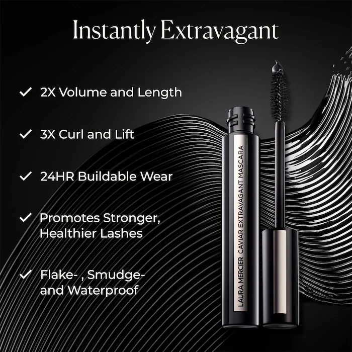 Laura Mercier Caviar Extravagant Volumizing & Lenghthening Waterproof Mascara