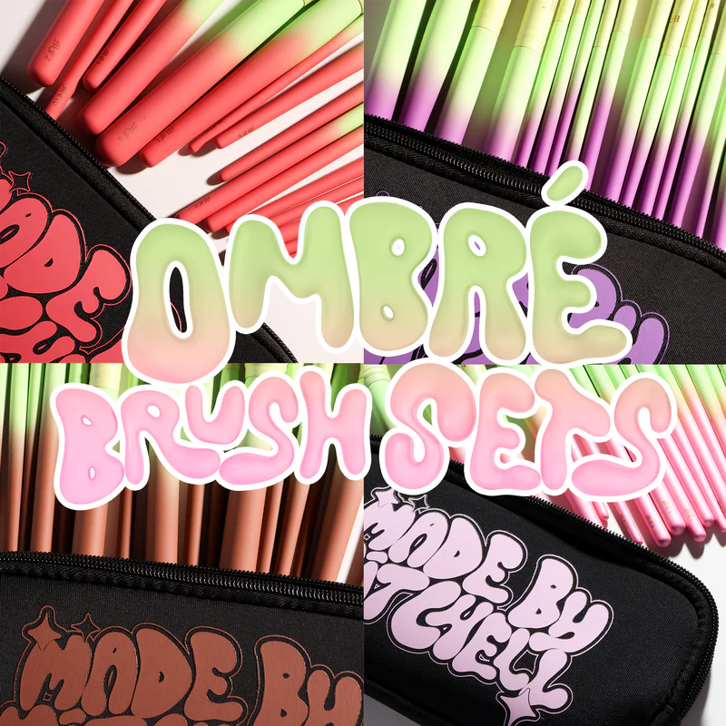 Made By Mitchell 16 Piece Ombre Brush Set & Pouch