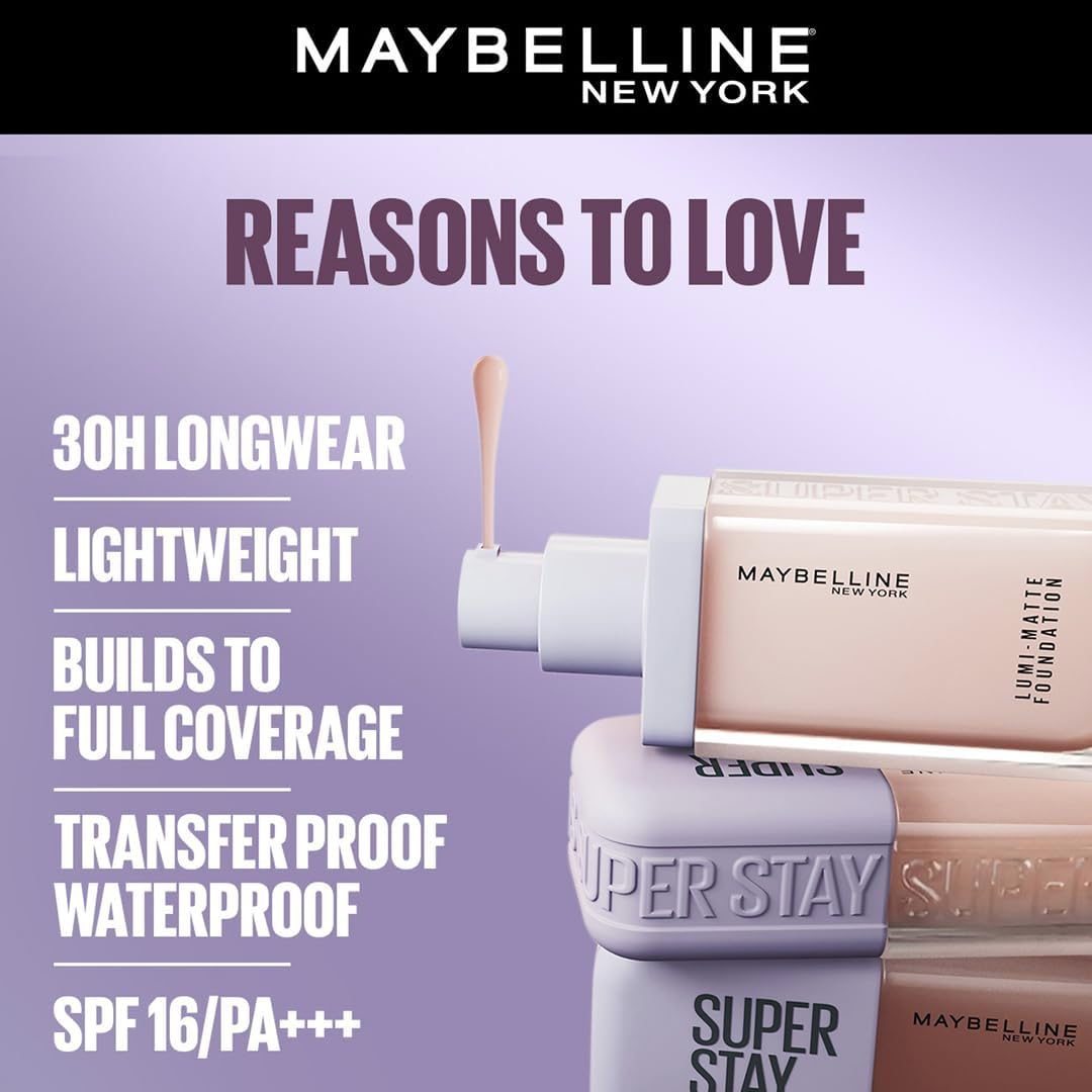Maybelline Super Stay up to 30H Lumi-Matte Foundation