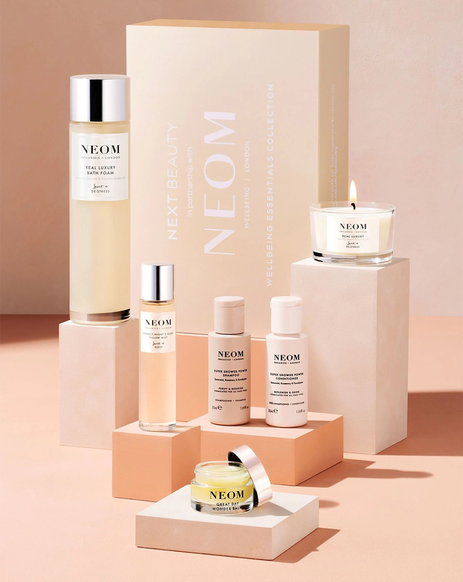 Next x NEOM Wellbeing Essentials Collection 2024