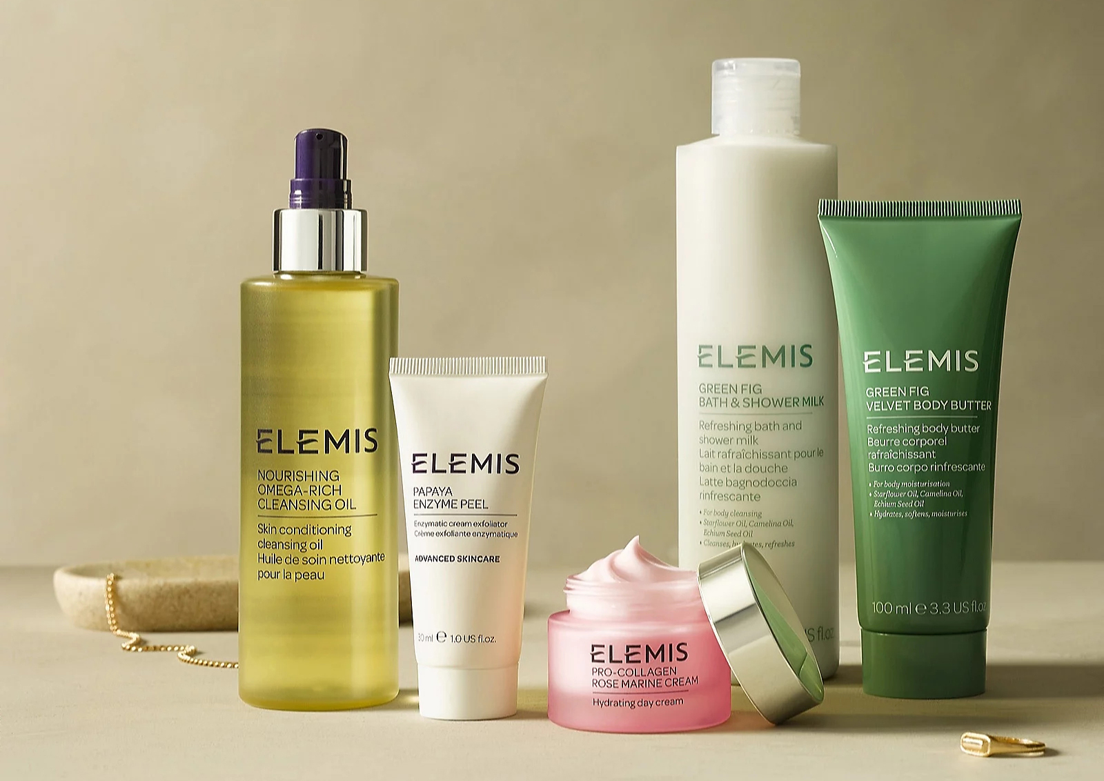 QVC Beauty x Elemis Pro-Collagen Nourishing Rose & Green Fig 5 Piece Collection 2024