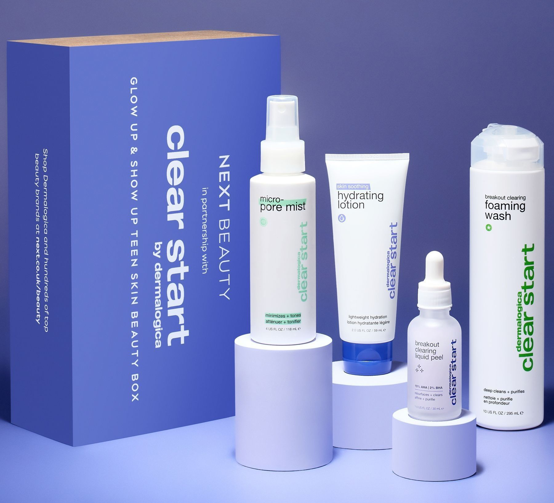 Next x Dermalogica Glow Up and Show Up Teen Skin Beauty Box 2024 Next x Dermalogica Glow Up and Show Up Teen Skin Beauty Box 2024