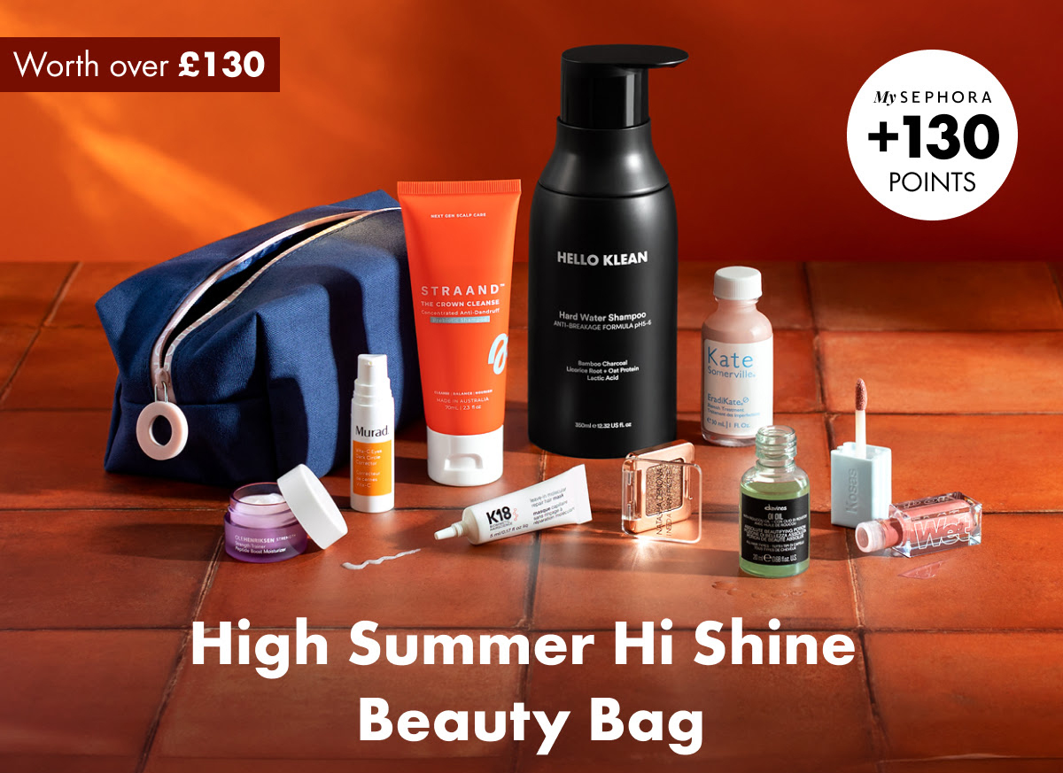 Sephora UK High Summer Hi Shine Beauty Bag 2024 Sephora UK High Summer Hi Shine Beauty Bag 2024