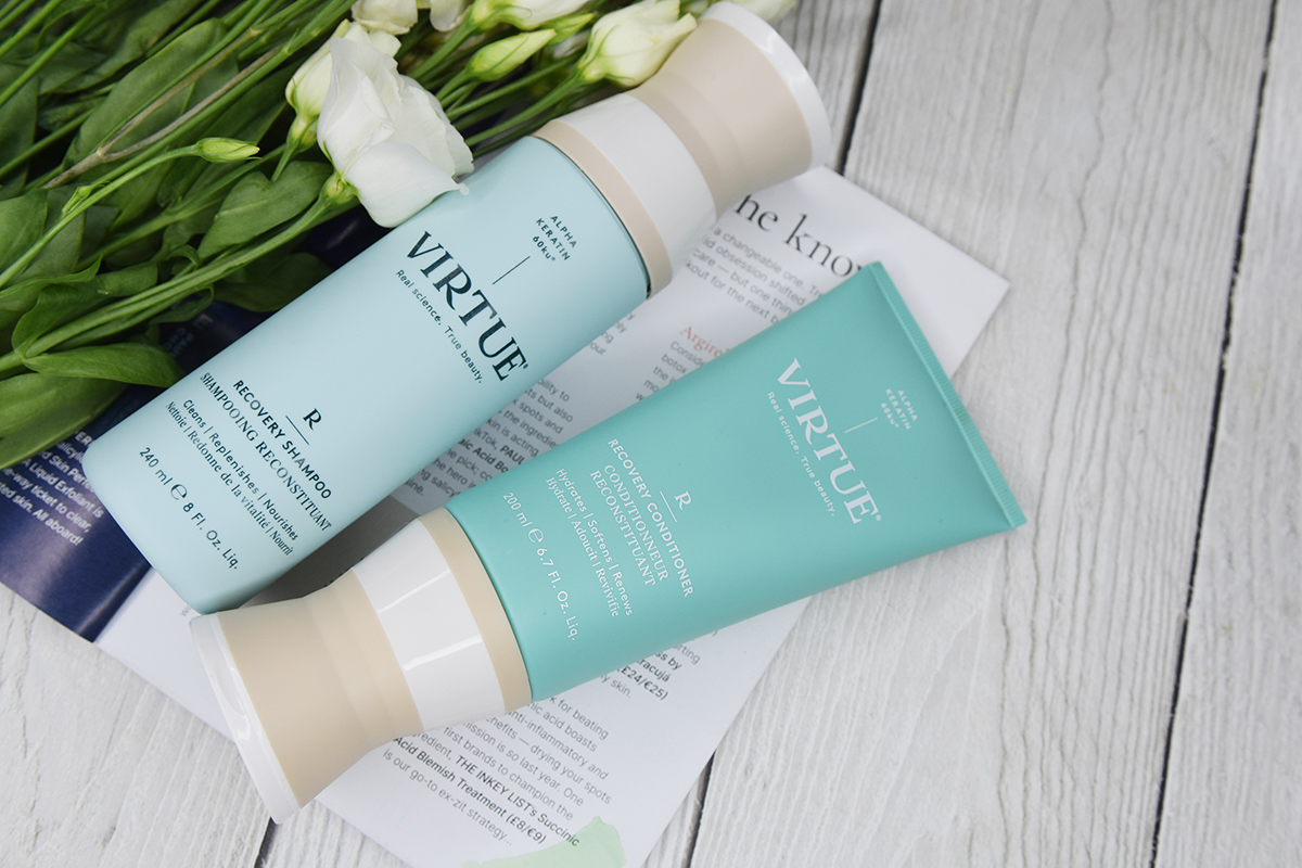 Virtue Recovery Shampoo and Conditioner Review