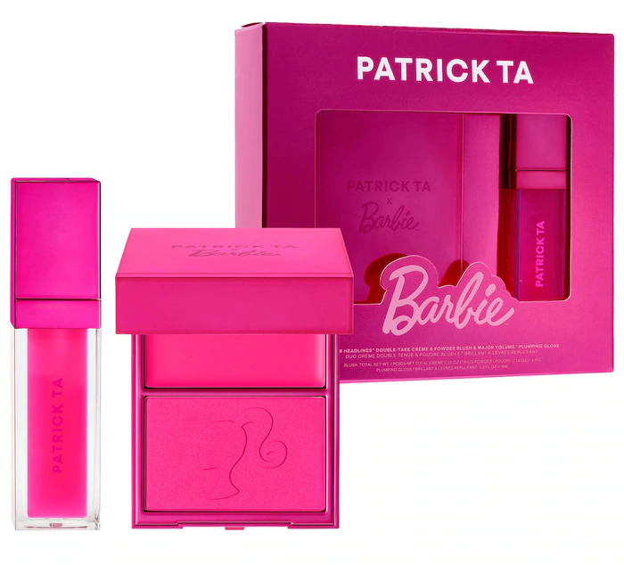 Patrick Ta x Barbie™ Blush Duo and Lip Plumper Set