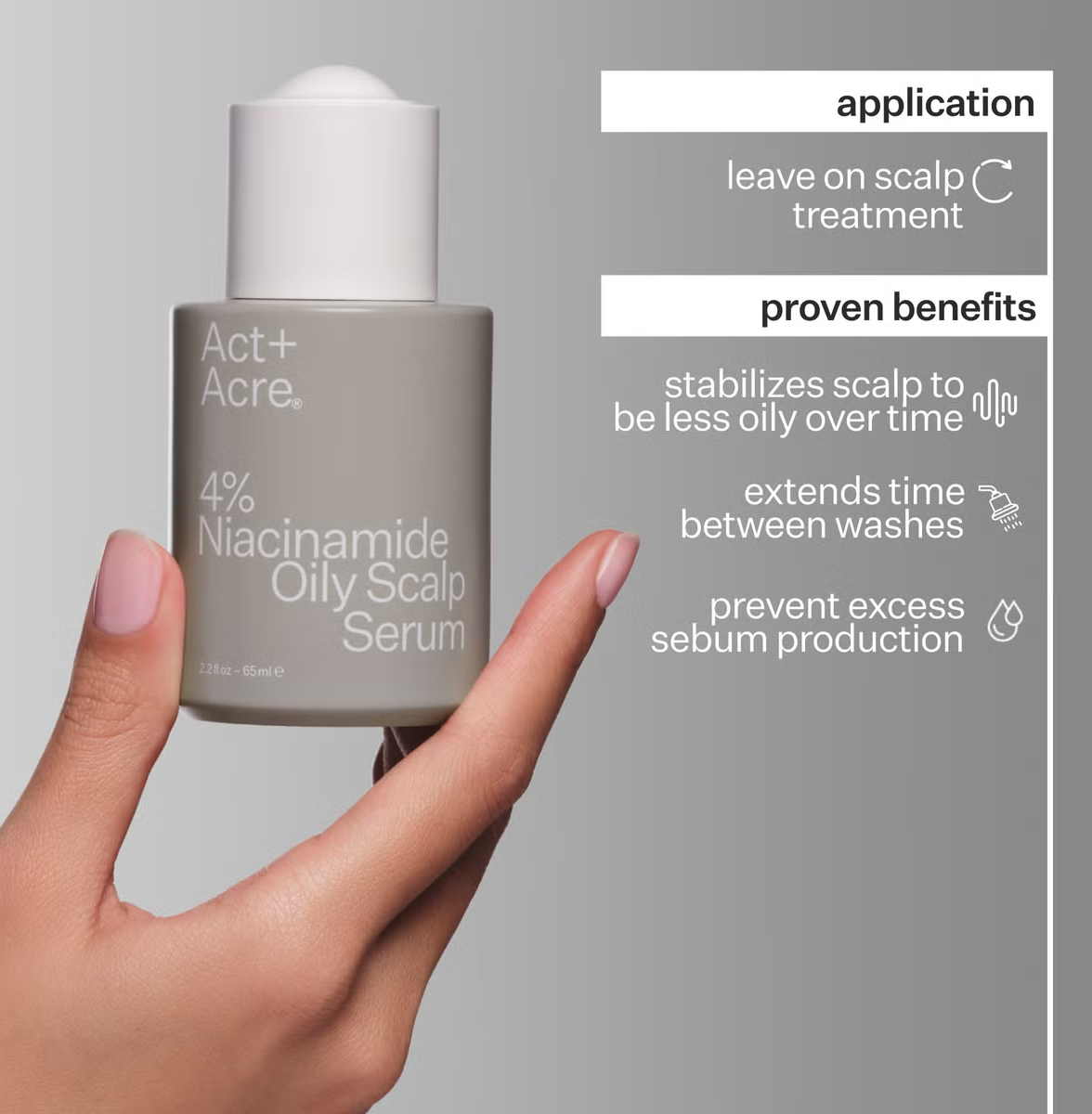 Act+Acre 4% Niacinamide Oily Scalp Serum